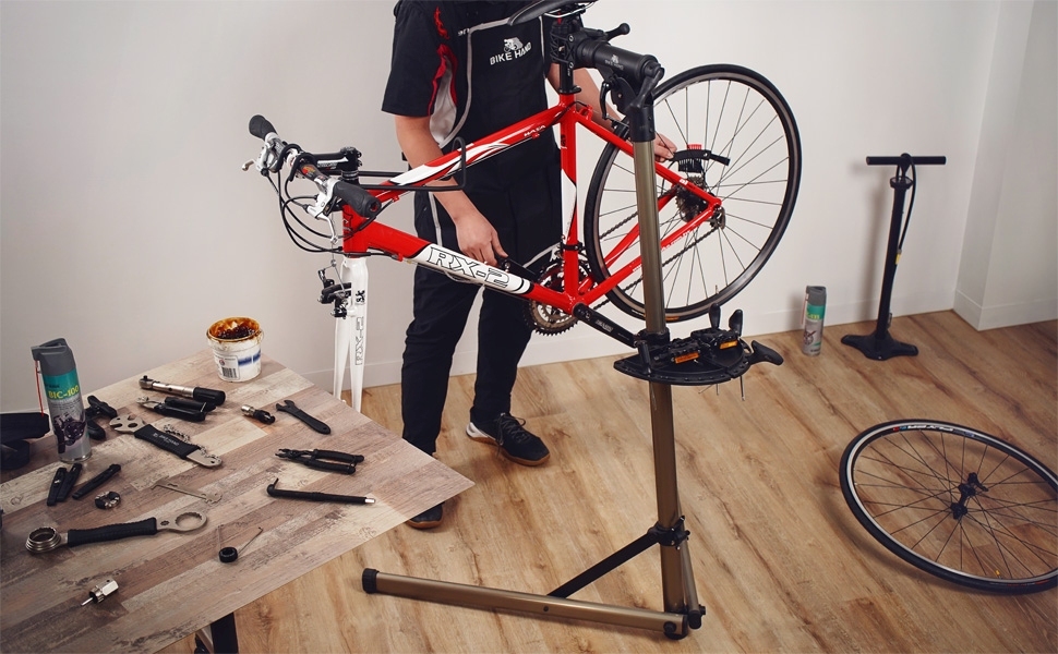 Bikehand自転車修理スタンド - ホームポータブル自転車メカニック作業 