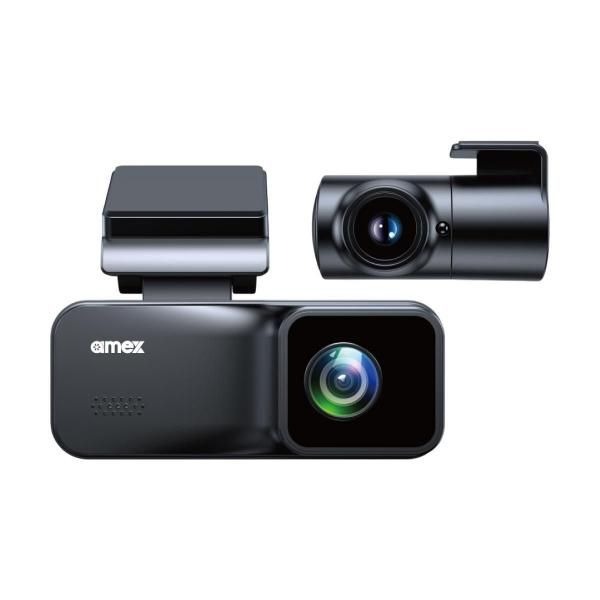 AMEX-A10W 前後2カメラ 国産ドライブレコーダー 2カメラドライブレコーダー AMEX-A10W 前後録画 FullHD 200万画素 HDR