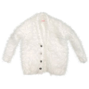 メンズシャギーカーディガン ホワイト (ドール用)