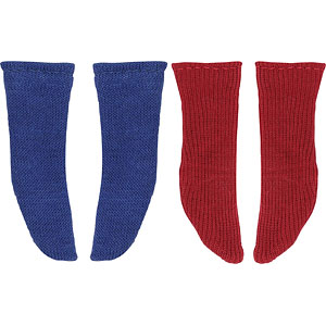 1/6スケール用 PNS クルーソックスII Cset ブルー・レッド (ドール用)