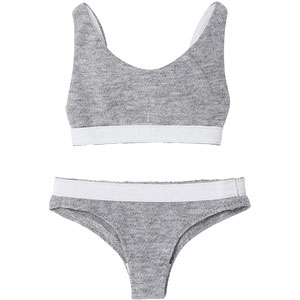 1/3 AZO2 スポーティーブラ＆ショーツset グレー (ドール用)