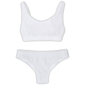 1/3 AZO2 スポーティーブラ＆ショーツset ホワイト (ドール用)