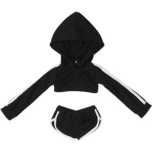 1/6 Q’z スポーティーパーカーset ブラック (ドール用)