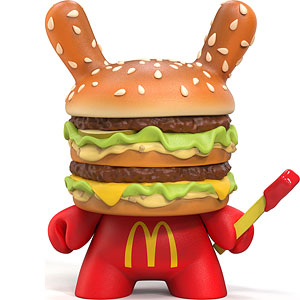 マクドナルド/ DUNNY ビッグマック 8インチ アートフィギュア