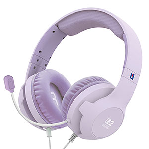 ホリゲーミングヘッドセット スタンダード for Nintendo Switch 2 パステルパープル