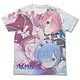 Re：ゼロから始める異世界生活 ラム＆レム フルグラフィックTシャツ/ホワイト-XL
