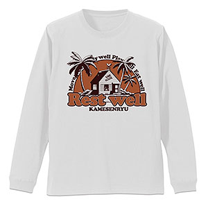 ドラゴンボール カメハウス 袖リブロングスリーブTシャツ/WHITE-XL