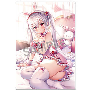 三つ葉ちょこ B2タペストリー Strawberry Bunny