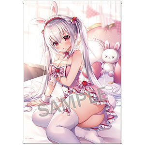 三つ葉ちょこ B1タペストリー Strawberry Bunny