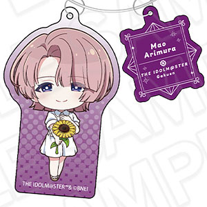 学園アイドルマスター ワイヤーキーホルダー 有村麻央 sunflower ミニキャラ ver.