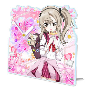 ガールズ＆パンツァー 最終章 描き下ろし アクリル置時計 島田愛里寿 ギャル制服ver.