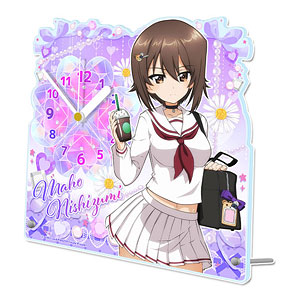 ガールズ＆パンツァー 最終章 描き下ろし アクリル置時計 西住まほ ギャル制服ver.