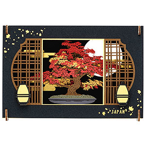 ペーパーシアター -ウッドスタイル- PT-WL32 BONSAI - 紅葉 -