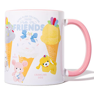 レトロぬいぐるみこれくしょん×Etoile et Griotte -Hello！ My Friends- マグカップ