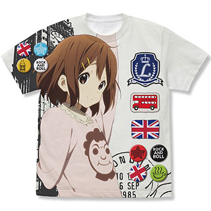 けいおん！ 平沢唯 フルグラフィックTシャツ the UK Ver./WHITE-L
