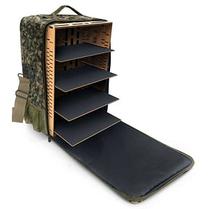 アーミー搬送バッグ迷彩柄(フィギュア用) Lサイズリュック