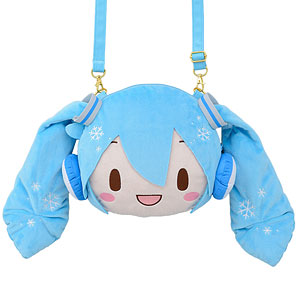 初音ミクシリーズ 雪ミク ふわぷち フェイスショルダーバッグ(M)