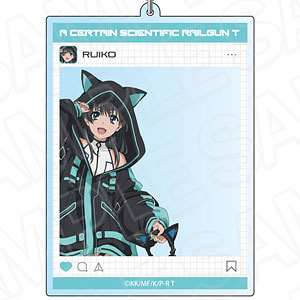 TVアニメ「とある科学の超電磁砲T」 SNS風アクリルキーホルダー 佐天涙子 ゲーミング ver.