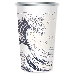 星のカービィ ふわふ和コレクション カラーチェンジタンブラー プププ三十六景 フロートアイランズ沖浪裏