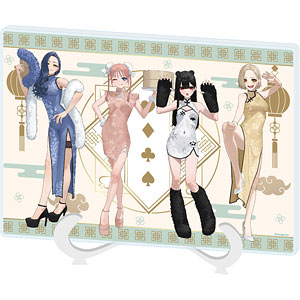 アクリルアートボード(A5サイズ)「トランプ娘のすすめ」01/集合デザイン(描き下ろしイラスト)