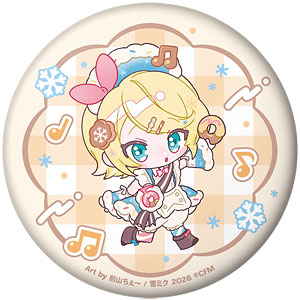 SNOW MIKU 2026 ぷにぷに缶バッジ 鏡音リン 前山ちぇ～ ver.