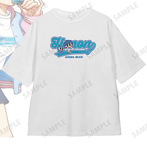 アニメ「ぴちぴちピッチ」 ANGEL BLUEコラボ 描き下ろし 宝生波音 着用 BIGシルエットTシャツ ユニセックス M