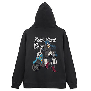 コスパ・デポ限定 『ゆるキャン△ SEASON3』 描き下ろし 志摩リン 刺繍ジップパーカー バイクでひといきVer./BLACK-M