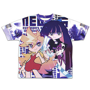 『New PANTY ＆ STOCKING with GARTERBELT』 パンティ＆ストッキング 両面フルグラフィックTシャツ/XL