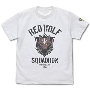 機動戦士ガンダム 復讐のレクイエム レッド・ウルフ隊 Tシャツ/WHITE-XL
