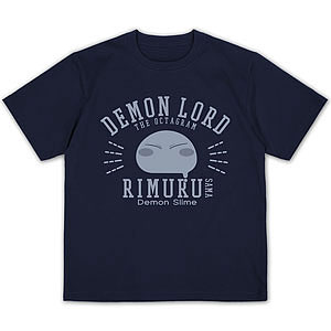 転生したらスライムだった件 リムル様カレッジ プレーティングTシャツ/NAVY-L
