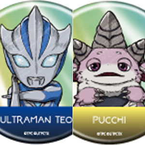 缶バッジ「ウルトラマンテオ」02/グラフアートイラスト 8個入りBOX