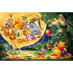 ジグソーパズル Winnie the pooh -Moonlight Honey- (くまのプーさん-ムーンライトハニー-) 1000ピース (97-713s)