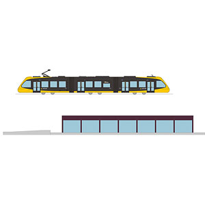 鉄道コレクション 宇都宮ライトレールHU300形 HU302 LIGHTLINE