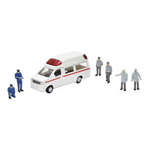 ジオラマコレクション 情景小物147 救急車・救急隊