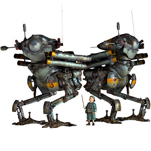 ARTPLA マシーネンクリーガー 陸戦ガンス(2機セット)＆エディ・アムゼル 1/35 プラモデル