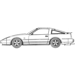 1/24 ハイソカーシリーズ No.2 フェアレディ 300ZR ’86(ハイソカーバージョン) プラモデル