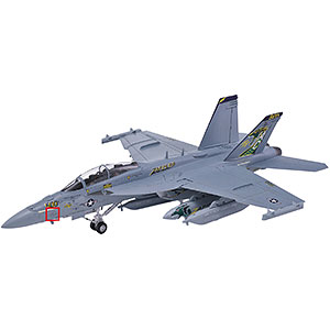 1/48 アメリカ海軍 電子戦機 EA-18G グラウラー VAQ-130 ザッパーズ 金属製AOAプローブパーツ付属 プラモデル