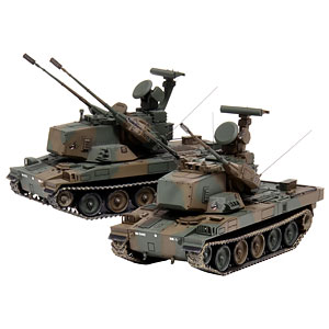 1/72 ミリタリーシリーズ No.9 EX-3 陸上自衛隊 87式自走高射機関砲(2両入り) 特別仕様(エッチングパーツ付き) プラモデル