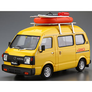 ザ・モデルカー No.55 1/24 スバル K88 サンバー ハイルーフ4WD ’80 プラモデル