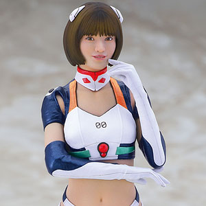 1/12 12リアルフィギュアコレクション エヴァンゲリオンレーシング サーキットメイト 藤白玲華/綾波レイ レジン製フィギュア