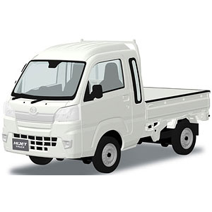 楽プラ スナップキット No.29-WE ダイハツ S500P ハイゼット トラック ジャンボ (ホワイト) プラモデル