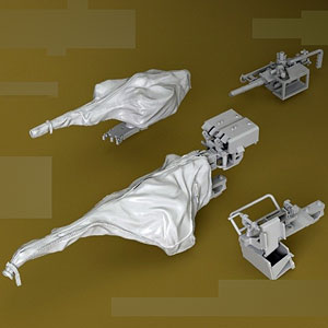 1/35 メルカバ Mk.4 機関銃セット V.3 (2個入) (カバー付) (モンモデル用)