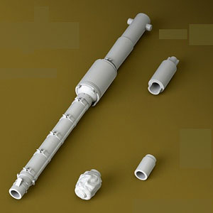 1/35 メルカバ Mk.4 MG253 120mm主砲 (モンモデル/ホビーボス用)