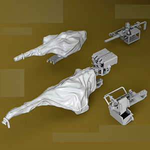 1/35 メルカバ Mk.4 機関銃セット V.3 (2個入) (カバー付) (ホビーボス用)
