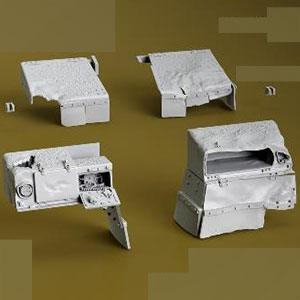 1/35 メルカバ Mk.3 ダメージフェンダーw/荷物箱 (開状態) (ホビーボス用)