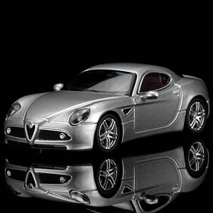 1/64 アルファ ロメオ 8C Competizione 2008 Grigio Nuvolari