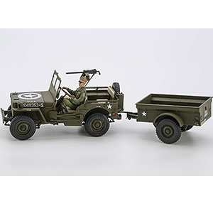 1/24 1/4トン 4×4 トラック トレーラー付 プラモデル