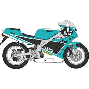 1/12 ヤマハ TZR250 (3MA) 後期型 (1990) “ライトシアンソリッド1/ヤマハブラック” プラモデル