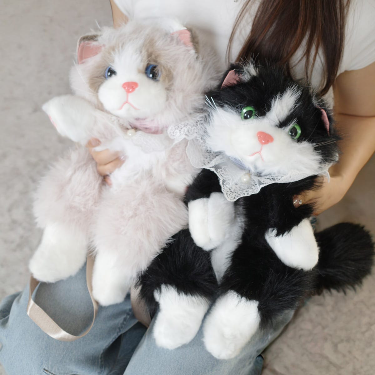 ストラップ ぬいぐるみ リュック バッグ ねこ 猫 レディース 子供 大人