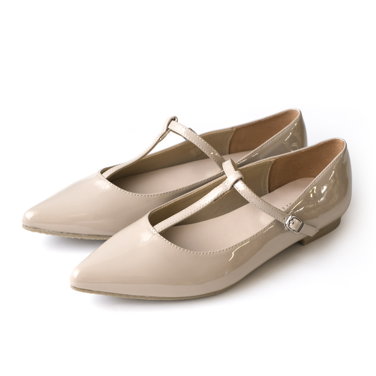 【新品未使用】フェラガモ オードリーストラップシューズ フラット パンプス OLD FERRAGAMO(オールドフェラガモ/ヴィンテージ)レッドスエード